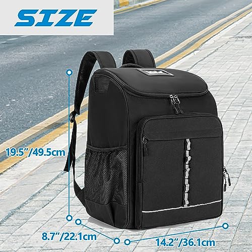 Skate Backpack for Shoes Up to US Men's Size 13 - Black