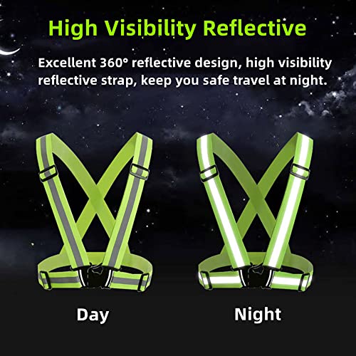 High Visibility Reflective Safety Vest - Adjustable Running Gear