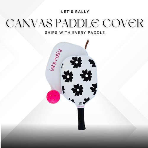 Let’s Rally USAPA Approved Fiberglass Pickleball Paddle (Palm Royale) – Cute Pickleball Paddle for Women, Indoor & Outdoor Pickleball Rackets