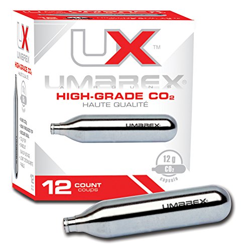 12 Gram CO2 Cartridges - Pack of 12 for Pellet Guns