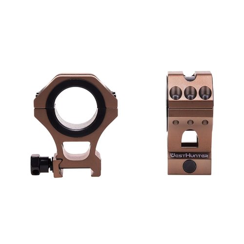 WestHunter Optics Precision 21 mm Picatinny Scope Rings, 1 Inch 30 mm 34 mm Tactical Scope Mount | Brown