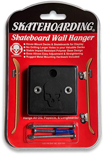 SkateHoarding HoverMount Skateboard Wall Hanger | No Drilling Mount Rack