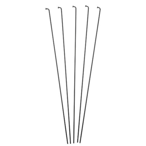 X AUTOHAUX 36 Pcs 14G J Bend 280mm x 2mm Bike Bicycle Spokes with Nipples Steel Black