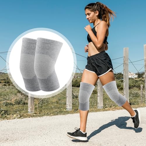 Bamboo Knee Sleeve - Elastic Compression Knee Brace for Pain Relief