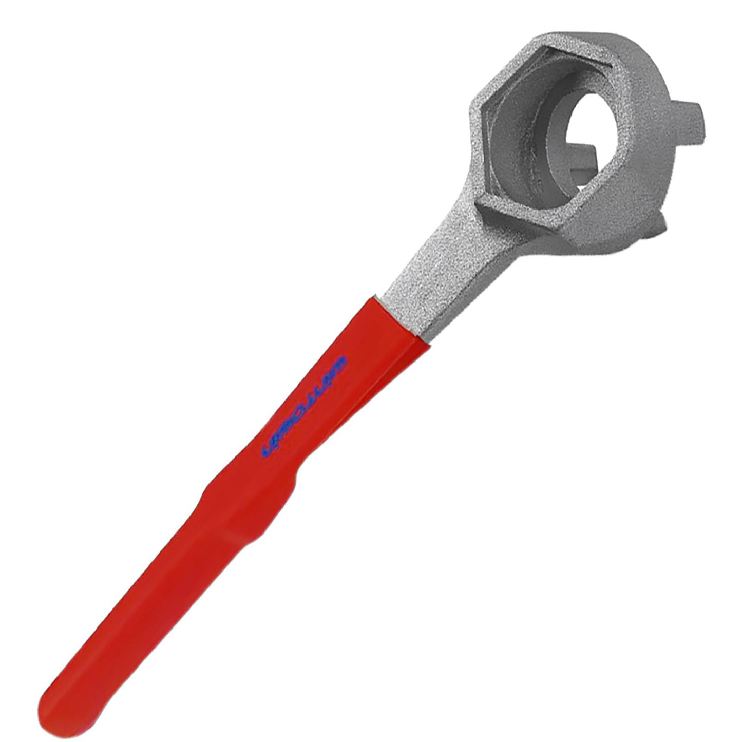 WINTOWIN Aluminum Drum Wrench, Bung Wrench, Barrel Opener Tool for Opening 10 15 20 30 55 Gallon Drum, Fits 2" and 3/4" Bung Cap Red