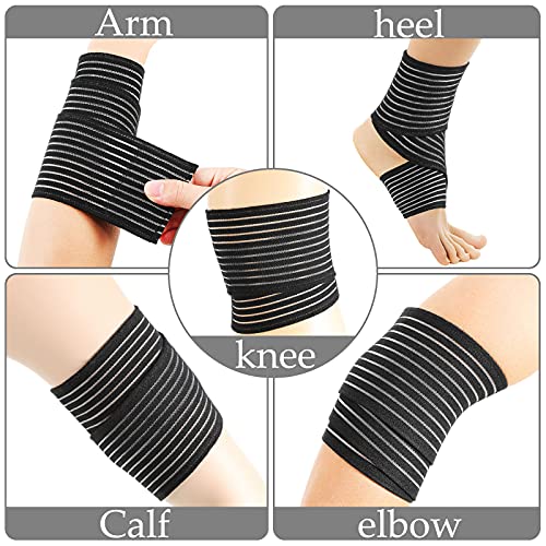 Adjustable Compression Leg Wraps - 4 Pieces, 28 Inches