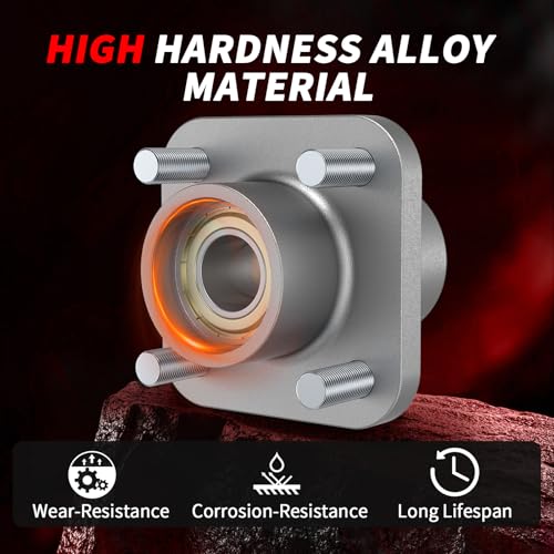 Golf Cart Front Wheel Hub Assembly for Yamaha G2 G8 G9 G14 G16 G19 G22 G29 - Durable Aluminum Bearings Kit