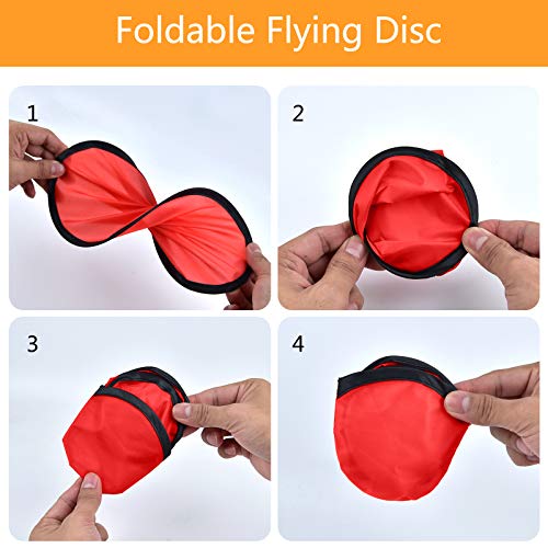 36 Pcs Colorful Foldable Flying Discs with Bag Kids Outdoor Toy Set - Mototo