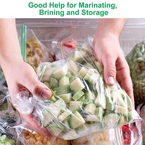 Zonon 25 Pack 20 x 24 Inch 4 Mil Heavy Duty Bucket Liner Bags for Turkey Brining