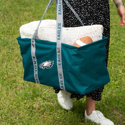 Philadelphia Eagles Picnic Caddy Tote Bag - Large, Collapsible Design
