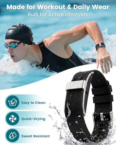 Silicone Band Replacement Strap for Hume Band 1.0 - Black