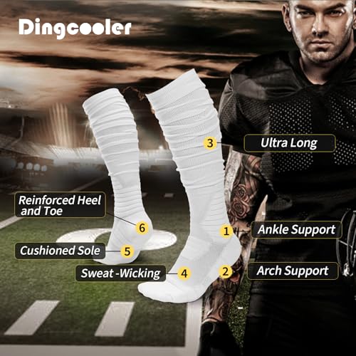 Ultra Long Padded Ankle Socks - Large / White