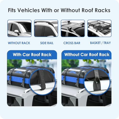 Rooftop Cargo Carrier Bag - 20 Cubic Feet Waterproof Storage
