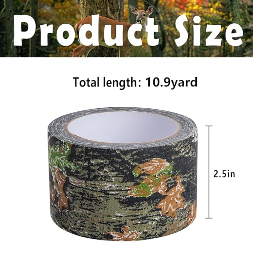 2.5 Inch x 10.9 Yard Camouflage Stealth Adhesive Tape for Hunting & Outdoor Gear