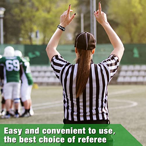 3 Pcs Football Referee Wrist Indicators - Black Umpire Gear
