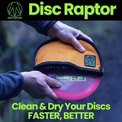 Disc Raptor Obsidian Gray Disc Golf Cleaning Tool - Dual Microfiber & Turf Spine
