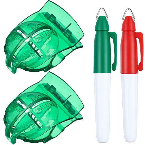 Golf Ball Line Marker Tool with Marker Pens - Green