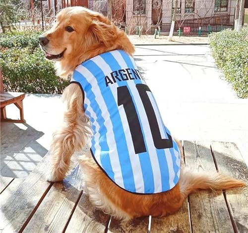 Soccer Jersey for Small Dogs - Blue, Size S (3-5 lbs)