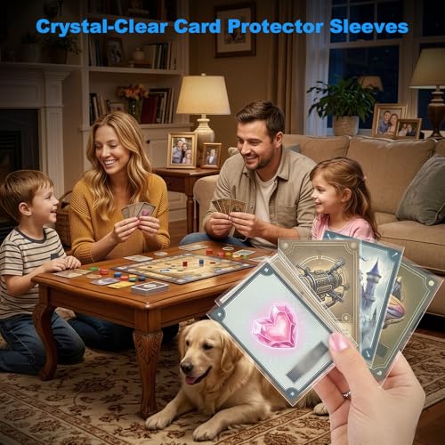 200 Pcs Clear Trading Card Sleeves - 66 x 91mm Penny Card Protectors