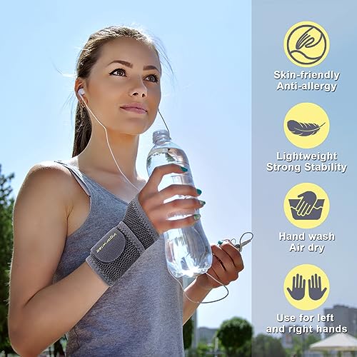 Breathable Nylon Wrist Brace for Carpal Tunnel Relief - Adjustable Support