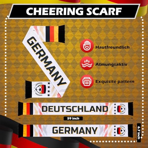 Spain Soccer Scarf - Double Sided Polyester - Germany Variation