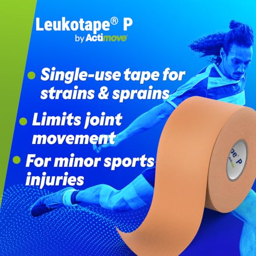 Adhesive Strapping Tape for Sports Injuries – 1.5 in x 15 yds, Tan