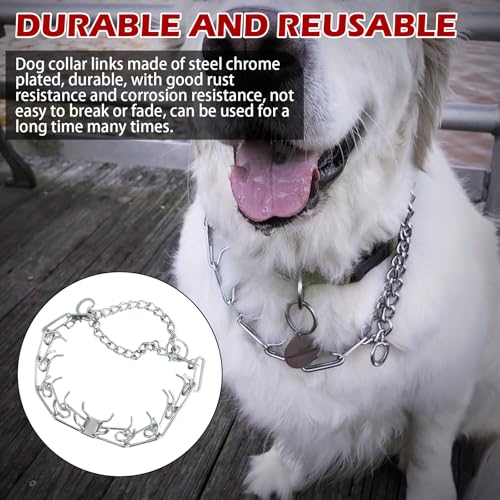 Dog Collar Extension Links - 2.25mm Silver, 4 Pack