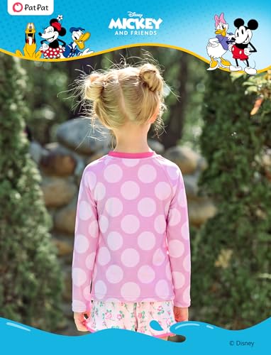 Kids' Disney Minnie Mouse Rash Guard Shirt - Pink, 6-7 Years