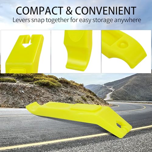 Bicycle Tire Levers - 2 Pack Yellow Tire Removal Tools