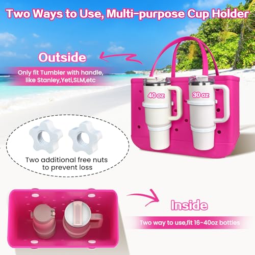 Cup Holder for Stanley 30 oz & 40 oz - White, Compatible with Bogg Bag