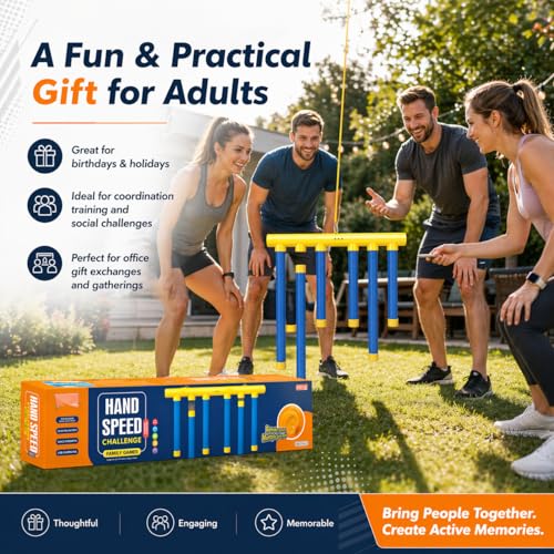 Reflex Drop Sticks Challenge - Adjustable Speed Reaction Training Tool
