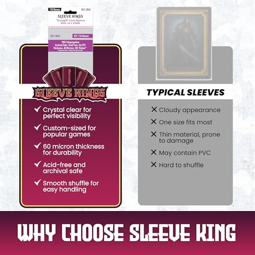 Everdell Mini Compatible Card Sleeves - 110 Pack, 44 x 63 mm