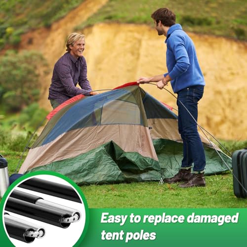 14.5FT Aluminum Tent Poles Replacement for 1-2 Person Camping Tents - Acostop