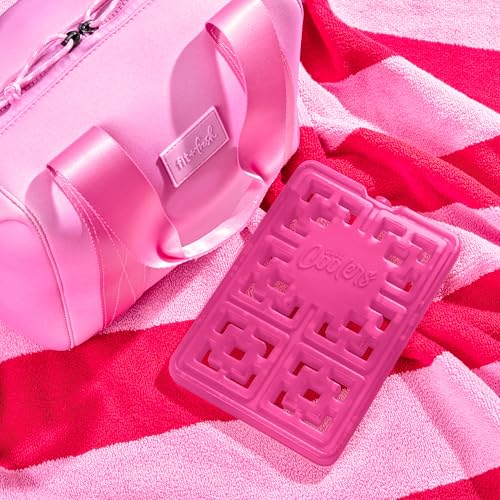 XL Reusable Ice Packs for Coolers - Hot Pink, 2 Pack