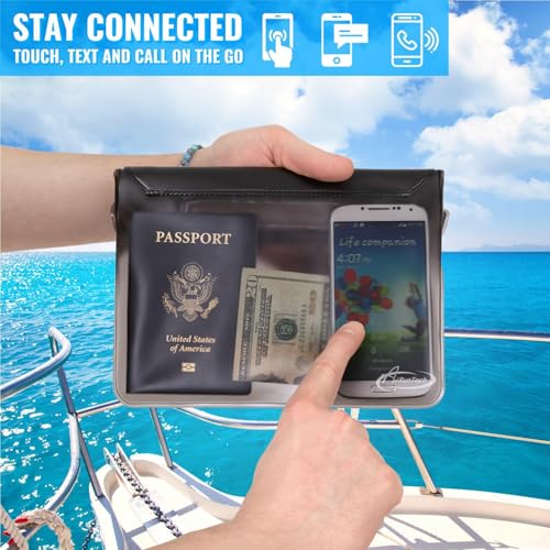 Waterproof Fanny Pack with Touch Screen Pouch for Travel