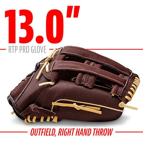 Franklin Sports RTP Pro 13" H-Web Baseball Glove Brown - Outfield