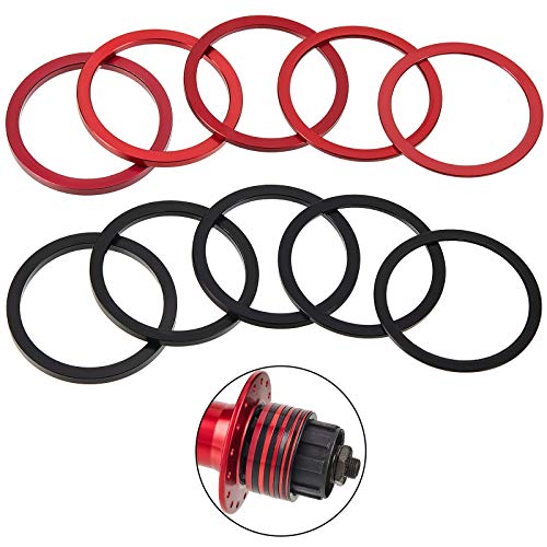 10 Pcs Bicycle Cassette Spacers for 7-11 Speed Freehub
