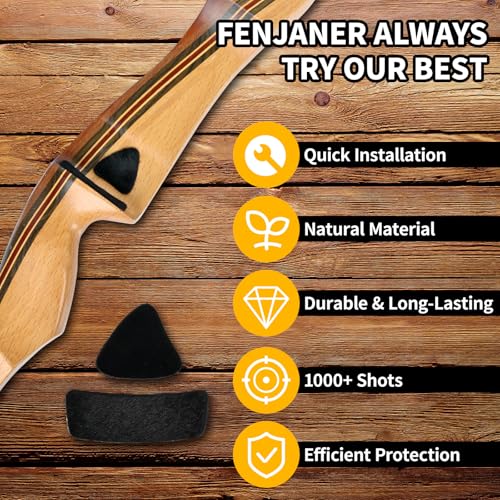 Hair Arrow Rest & Limb Silencers for Recurve Longbow - 2 Pcs