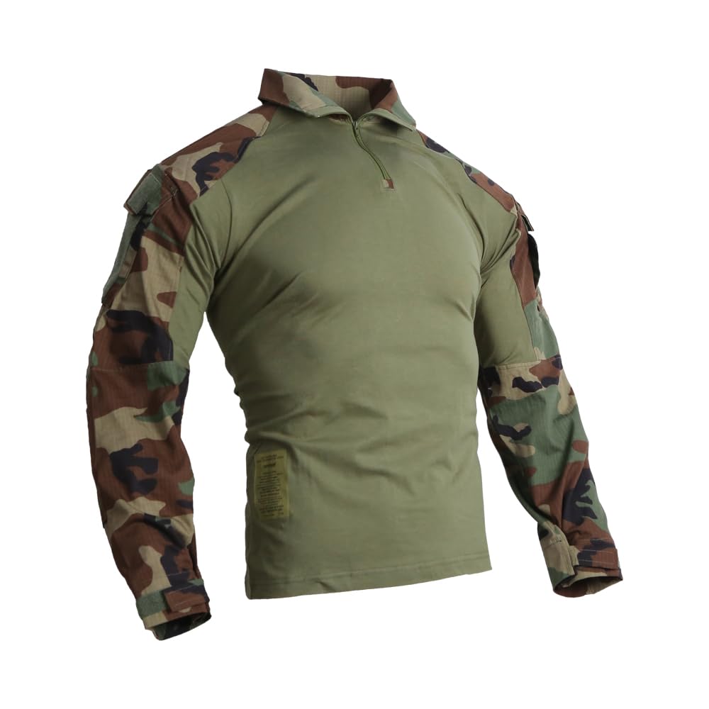 EMERSONGEAR Men's Tactical Shirt,Airsoft Combat Army Paintball Quick Dry Long Sleeve BDU T-Shirt Top