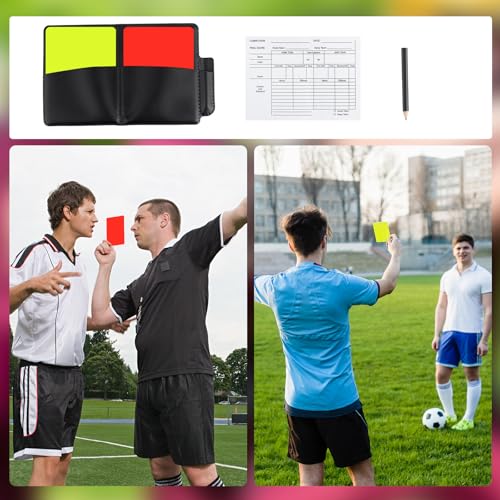 Soccer Referee Kit with Yellow & Red Cards - 1 Set