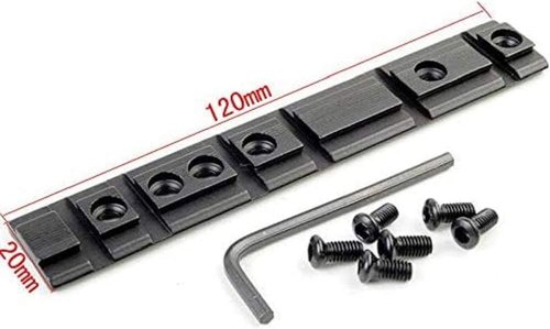 Gotical Ruger 10/22 Weaver and 3/8" Dovetail Mount Dovetail Predrilled Receiver Ruger Rail Mount Adapter (Rail & Red/Green Dot Sight)