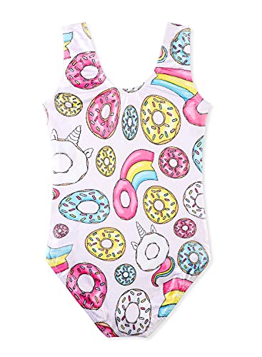 Sleeveless Gymnastics Leotard for Girls 4-5T - Donut Print