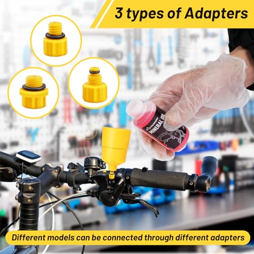 Bicycle Brake Bleed Kit with Mineral Brake Fluid - 120ml