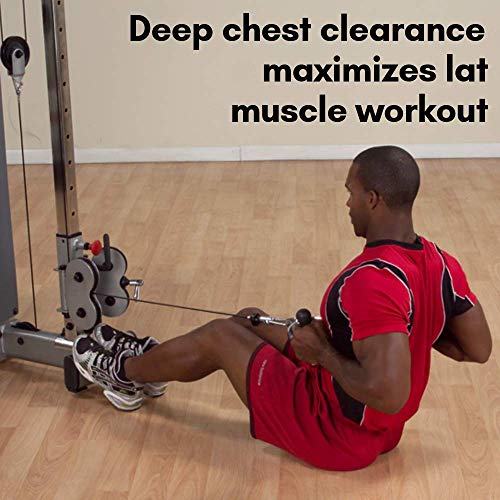 Body-Solid Pro-Grip Multi Bar Cable Attachment 14 lbs Silver for Cable Machines