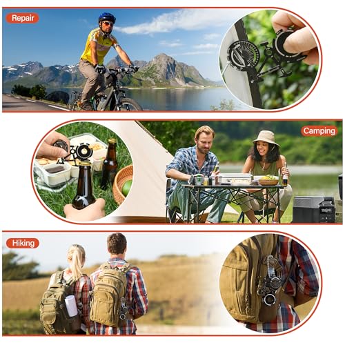 Fun Mens Gifts EDC Multitool - Unique Men Birthday Bike Gift, Novelty Christmas Stocking Stuffer White Elephant Anniversary Father Valentines Present Idea Small Gadget, Cool Secret Santa Gift for Him