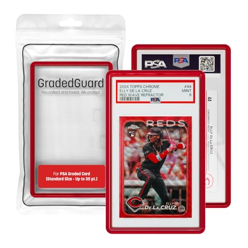 GradedGuard Ruby PSA Card Slab Protector - Translucent Impact-Resistant Frame