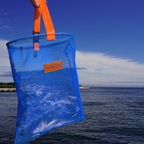 LUPUSH Heavy-Duty Clam Bag with Carabiner - Coastal Clamming & Surf Fishing Accessory, Variation 1