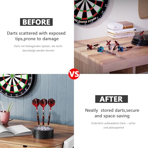 Mini Dart Holder - Space-Saving Storage Rack for Soft & Steel Tip Darts