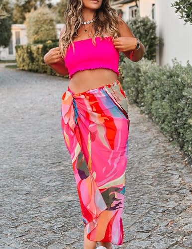 Women’s Sarong Swimsuit Coverup - Sheer Chiffon Wrap, A-1 Piece