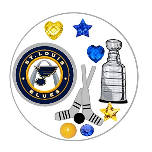 Hockey Charms and Birthstones for Floating Locket - St Louis Blues